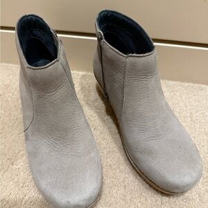 Dansko Light Gray Ankle Booties